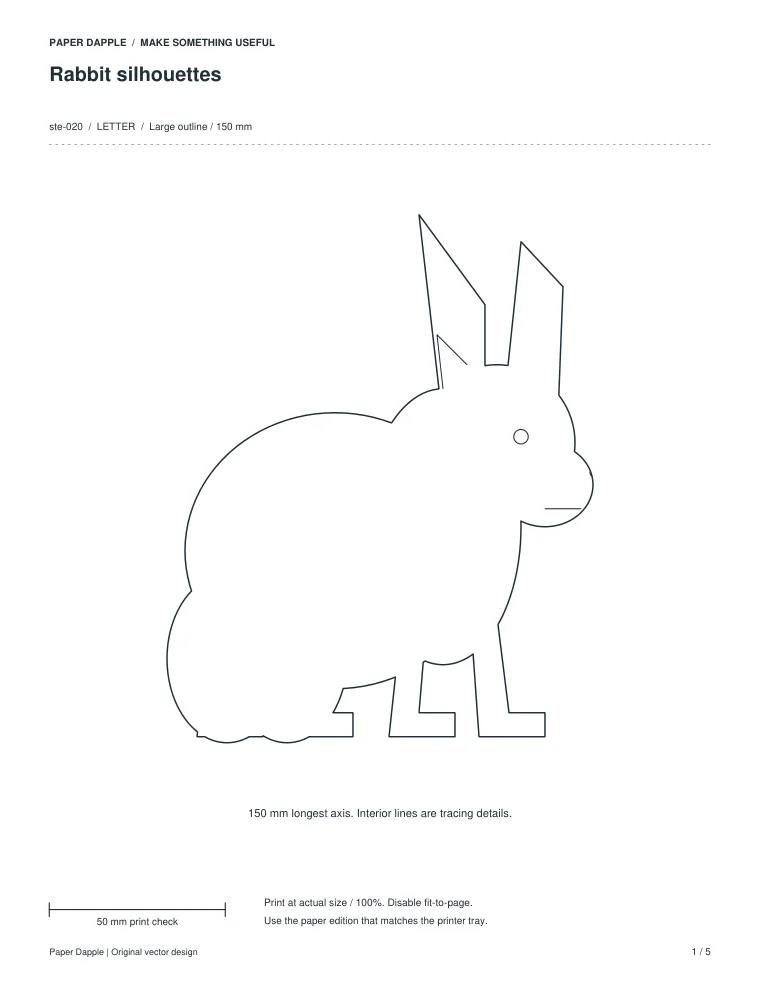 Preview of Rabbit silhouettes