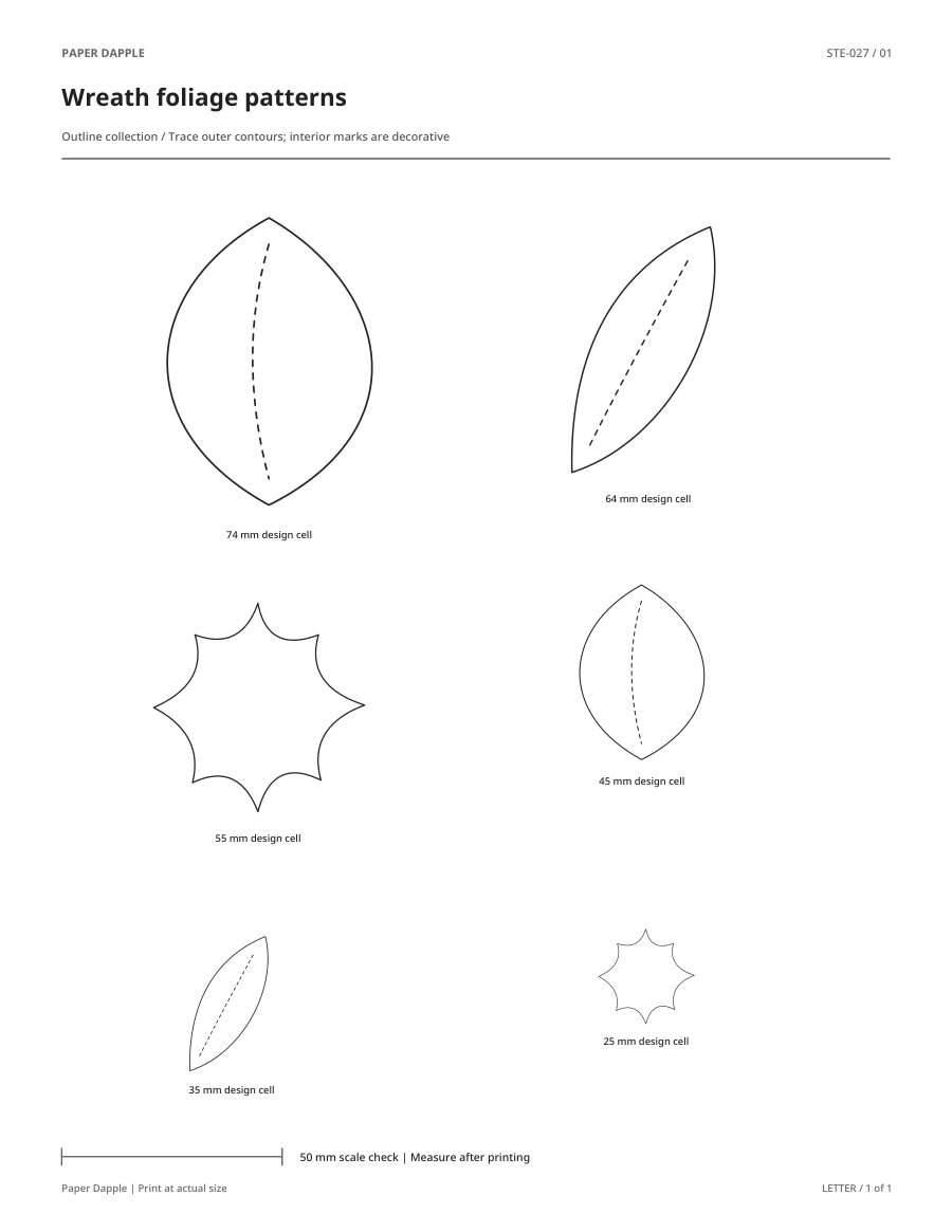 Preview of Wreath foliage patterns