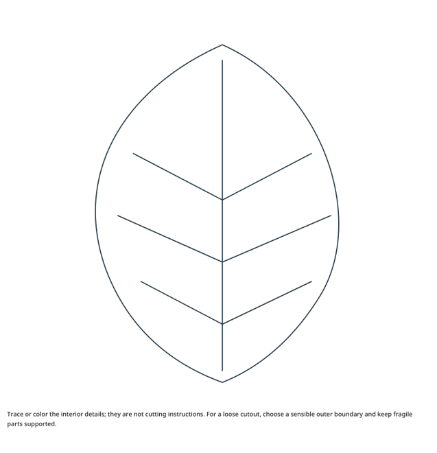 Preview of Beech leaf craft drawing