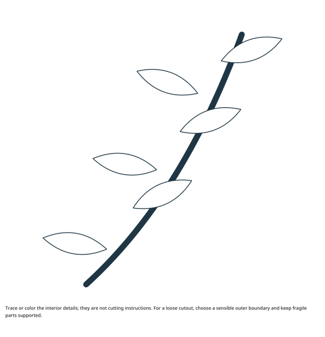 Preview of Olive branch craft drawing