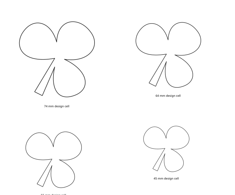 Preview of Clover and shamrock cutouts