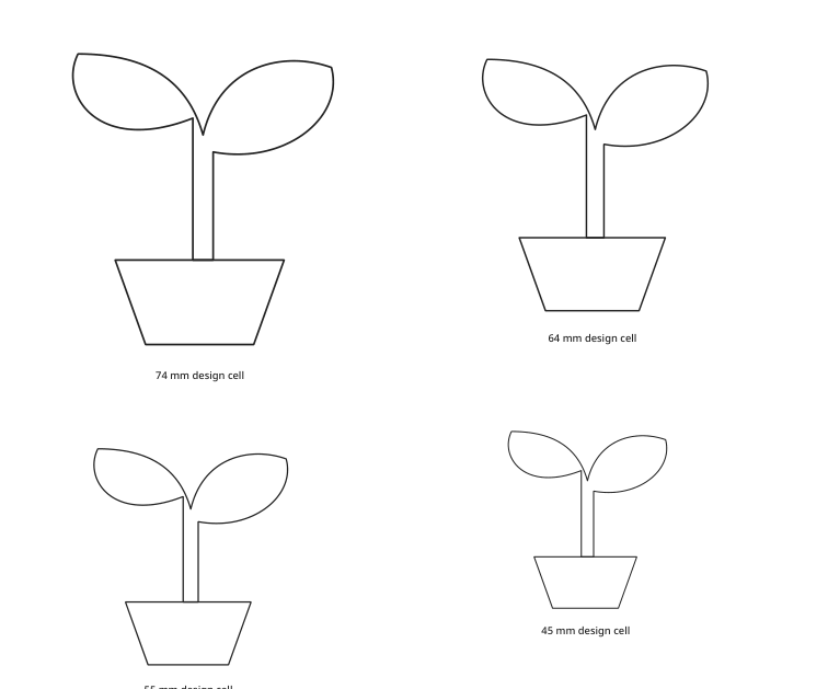 Preview of Potted plant silhouette collection