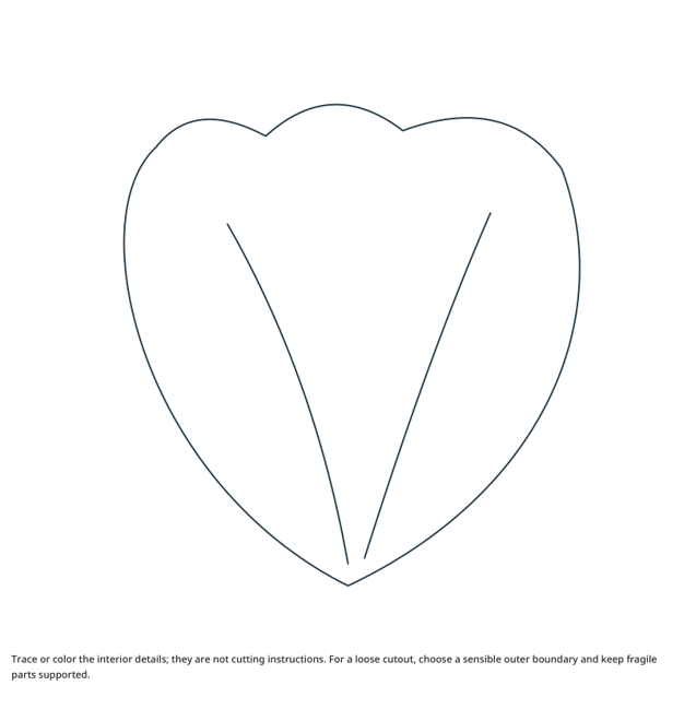 Preview of Poppy petal craft drawing