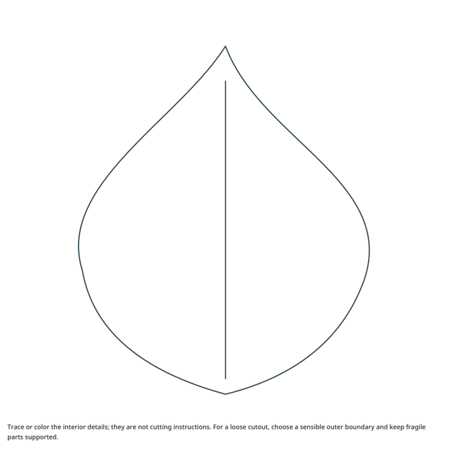 Preview of Lotus petal craft drawing