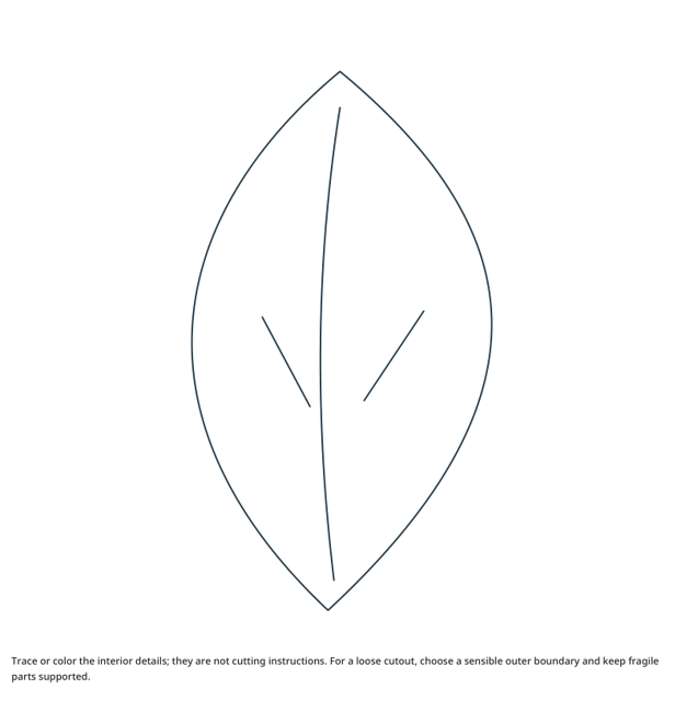 Preview of Lily petal craft drawing