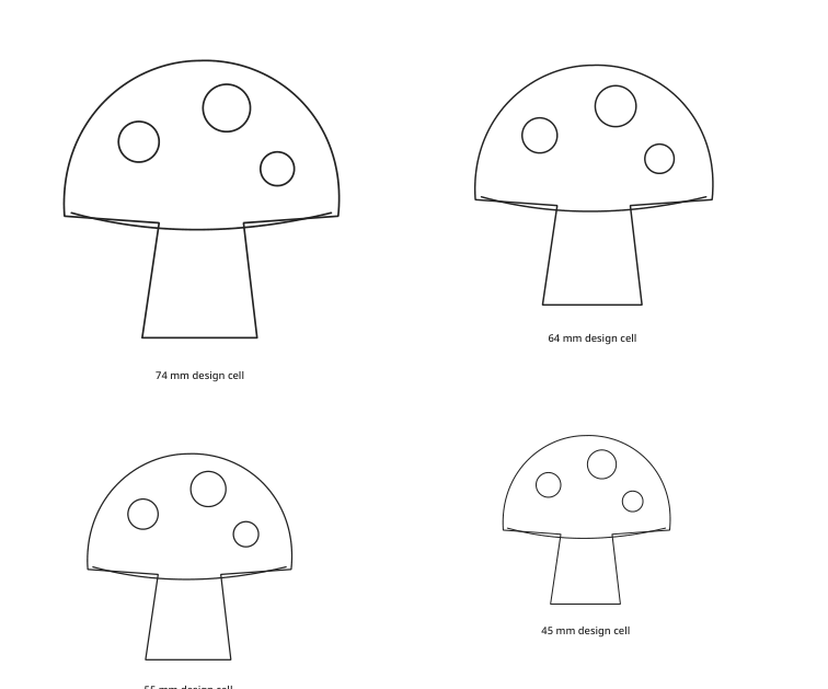 Preview of Mushroom shape collection