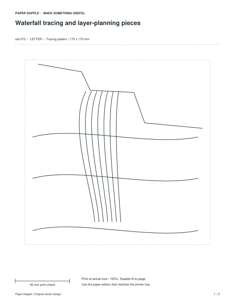 Preview of Waterfall tracing and layer-planning pieces