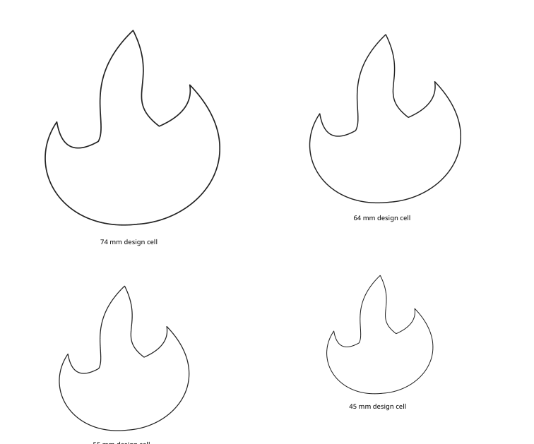 Preview of Flame and campfire cutouts