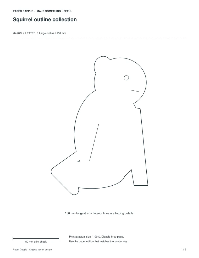 Preview of Squirrel outline collection