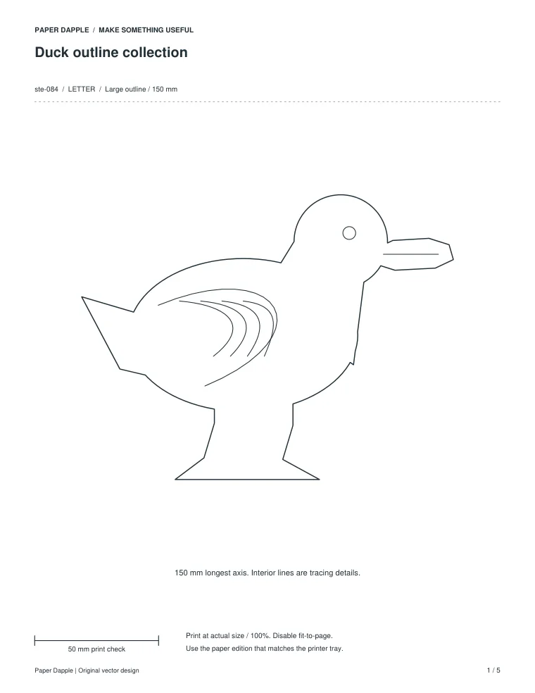 Preview of Duck outline collection