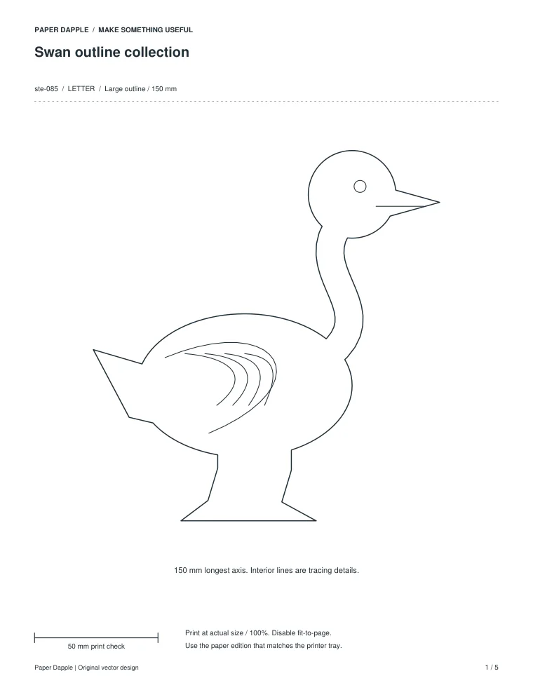 Preview of Swan outline collection