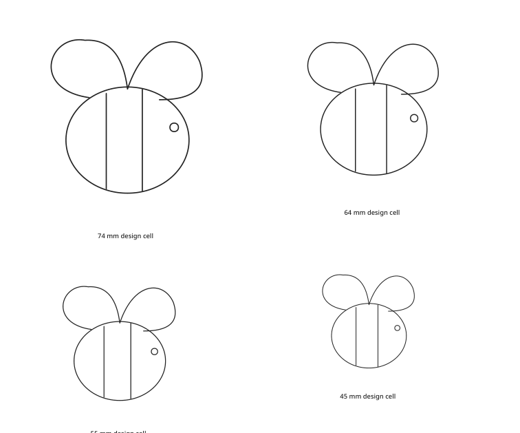 Preview of Bee silhouette collection