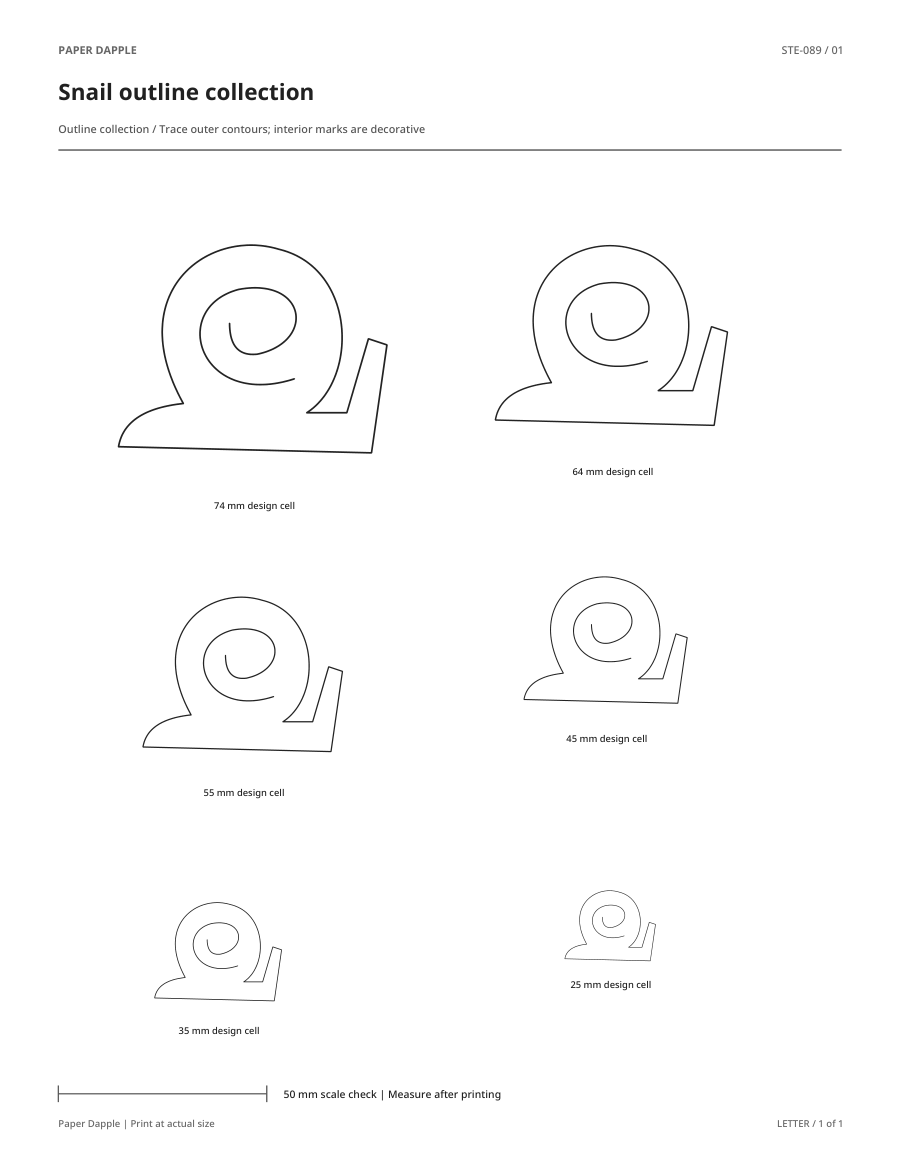 Preview of Snail outline collection