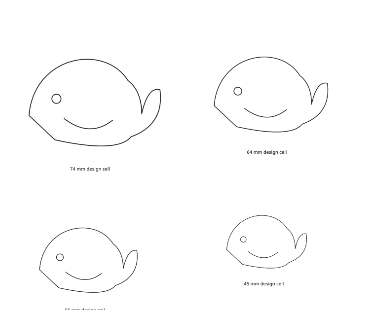 Preview of Whale outline collection