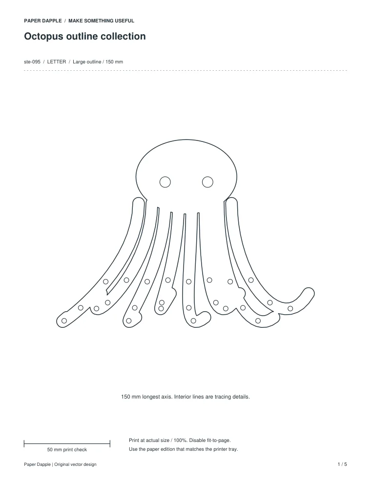 Preview of Octopus outline collection