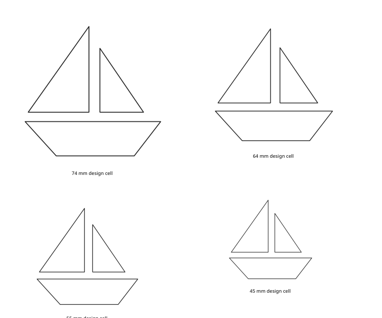 Preview of Sailboat silhouette collection