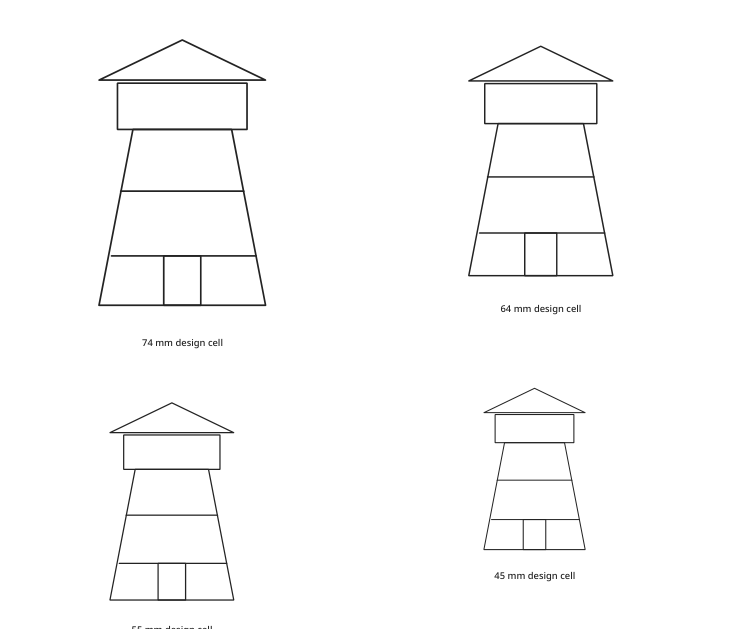 Preview of Lighthouse silhouette pieces