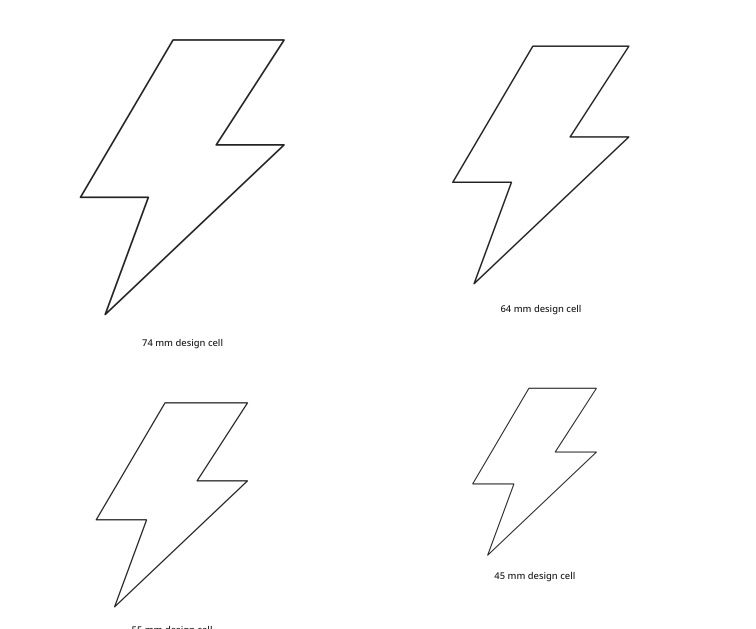 Preview of Lightning bolt cutouts