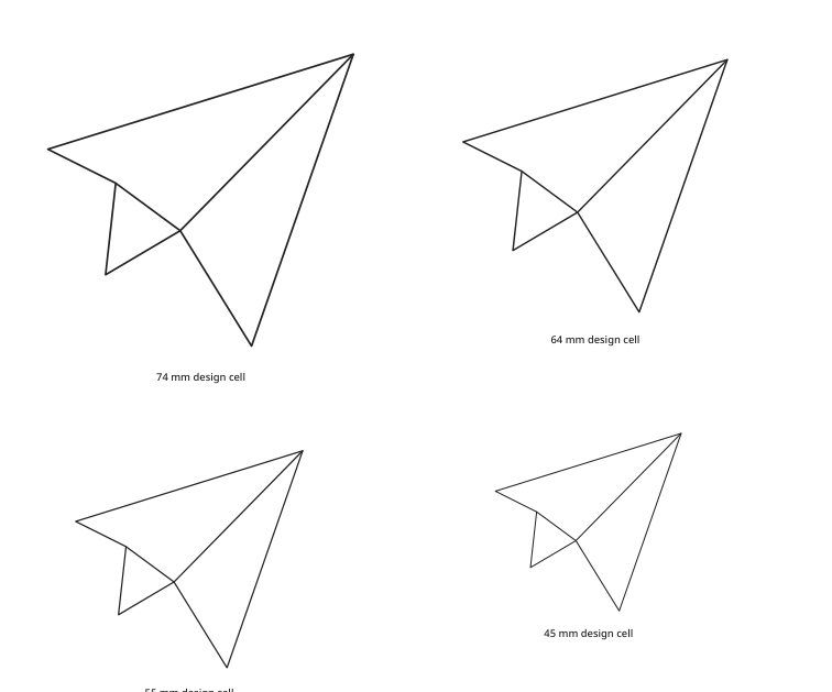Preview of Paper airplane silhouettes