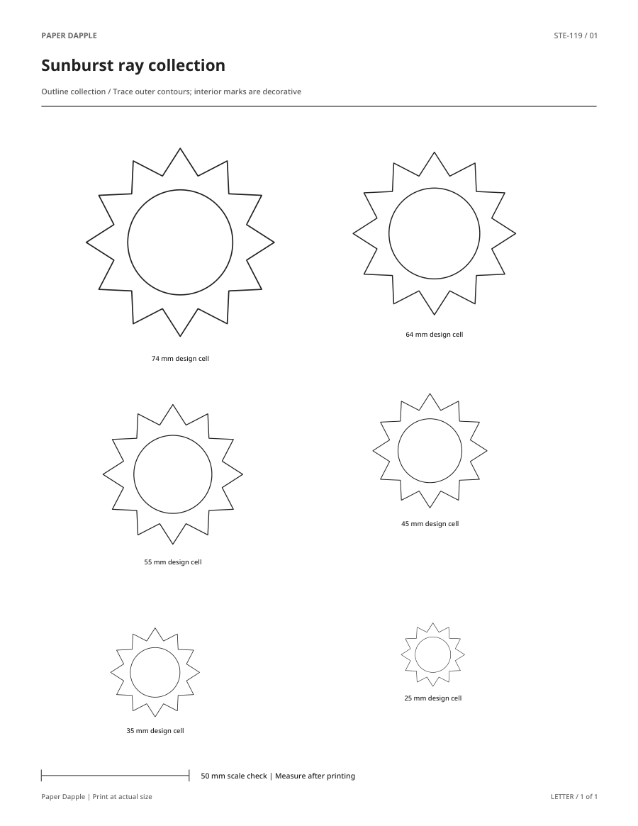 Preview of Sunburst ray collection