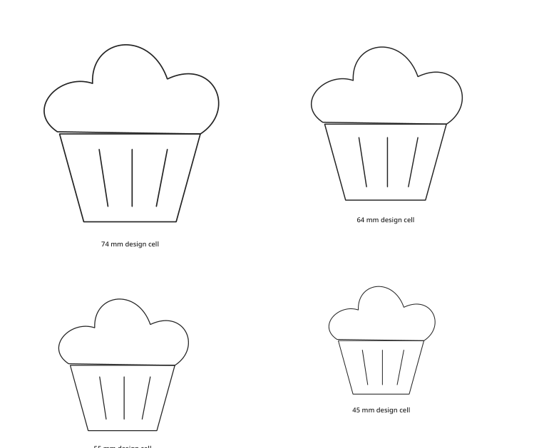 Preview of Cupcake outline collection