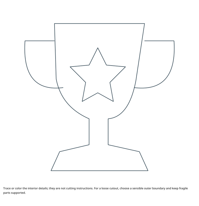 Preview of Trophy craft drawing