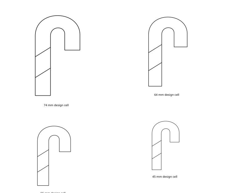 Preview of Candy cane outline collection