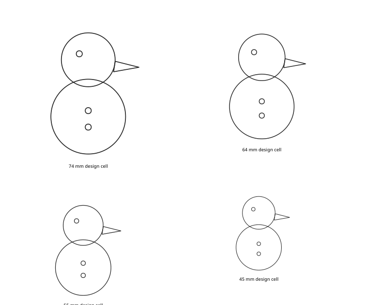 Preview of Snowman outline collection