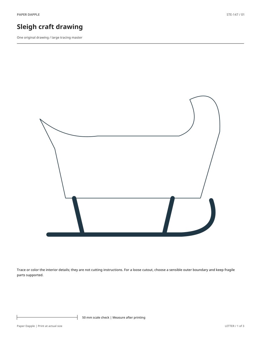 Preview of Sleigh craft drawing
