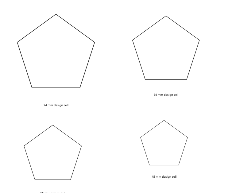 Preview of Pentagon cutout collection