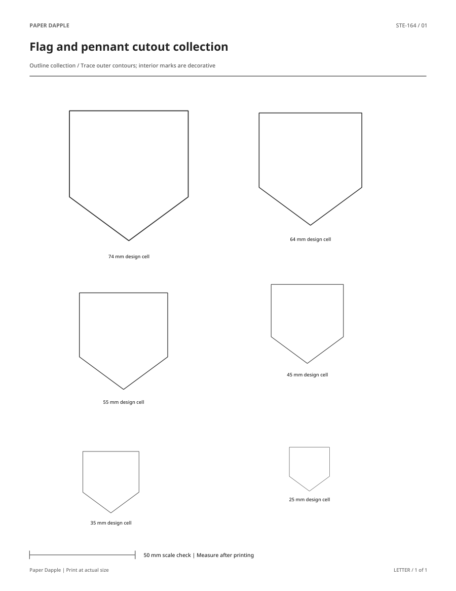 Preview of Flag and pennant cutout collection