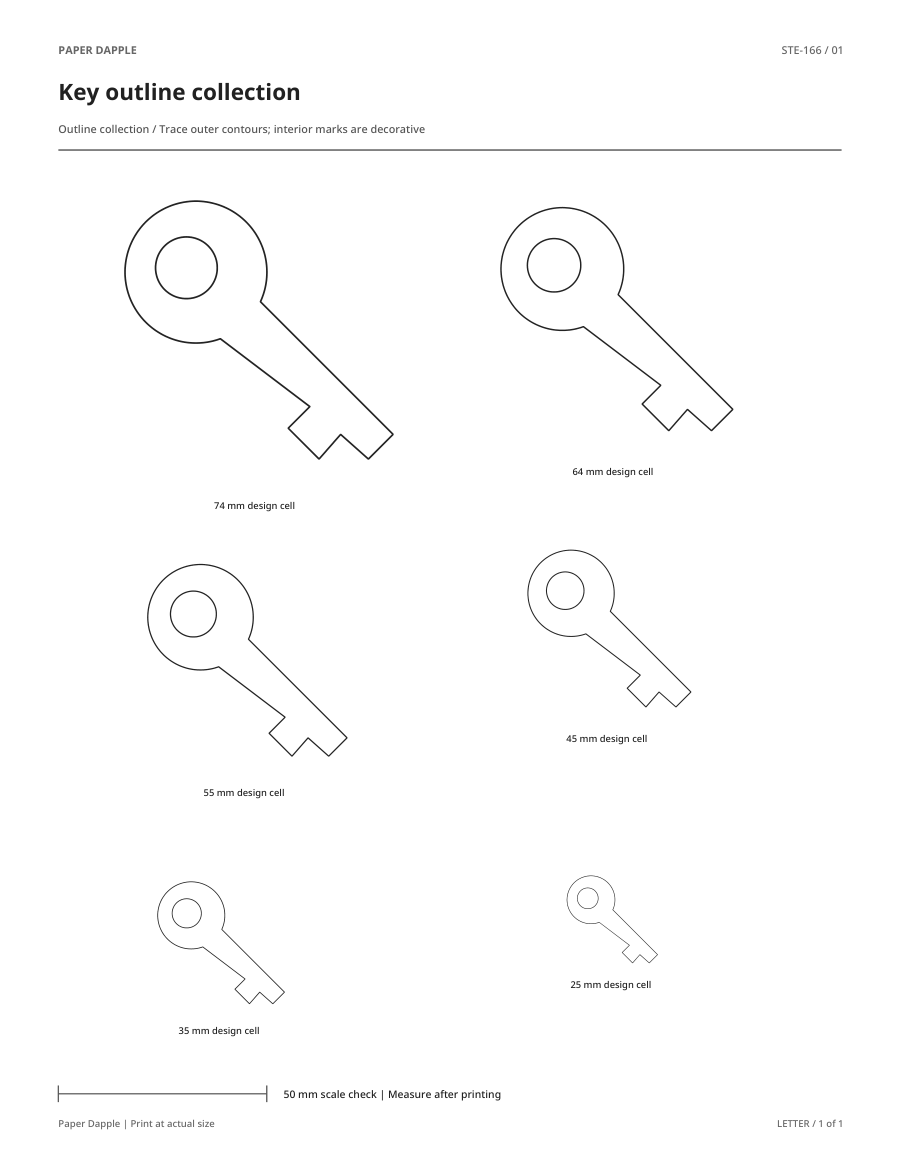 Preview of Key outline collection