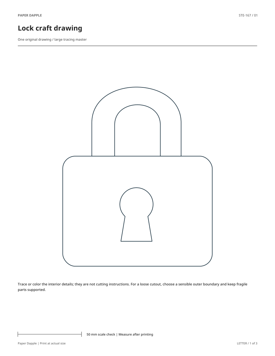 Preview of Lock craft drawing