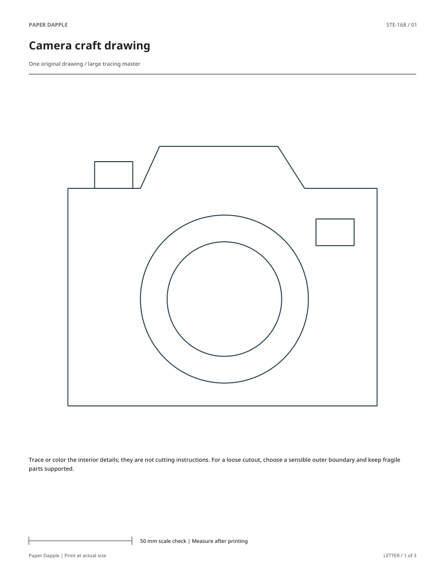 Preview of Camera craft drawing