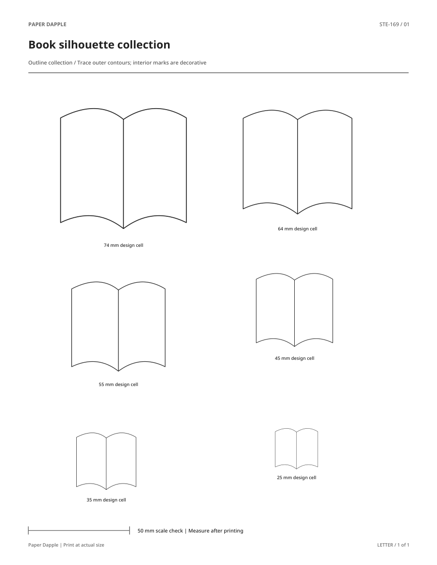 Preview of Book silhouette collection