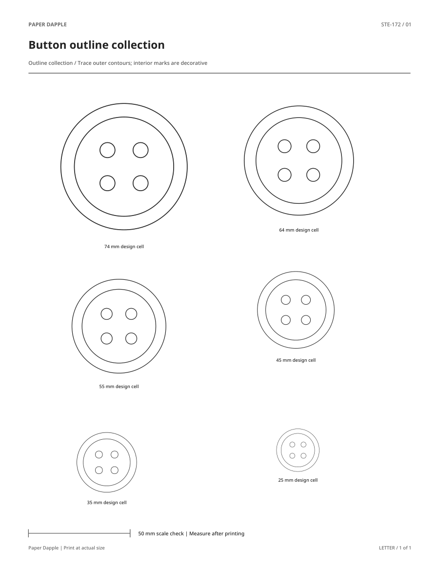 Preview of Button outline collection