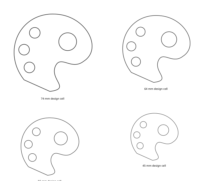 Preview of Paint palette outline collection