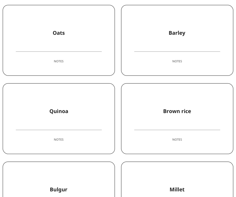Preview of Whole-grain pantry labels