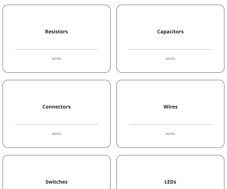 Preview of Electrical hobby parts labels