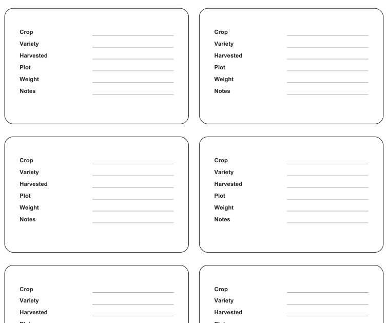 Preview of Harvest basket labels