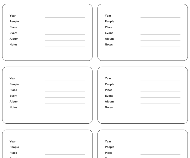 Preview of Photo album year labels