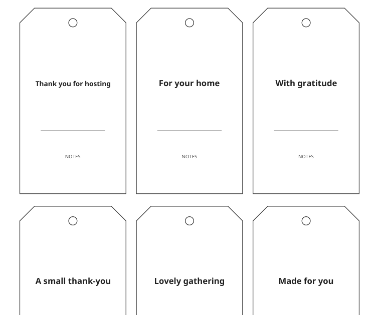 Preview of Host appreciation gift tags