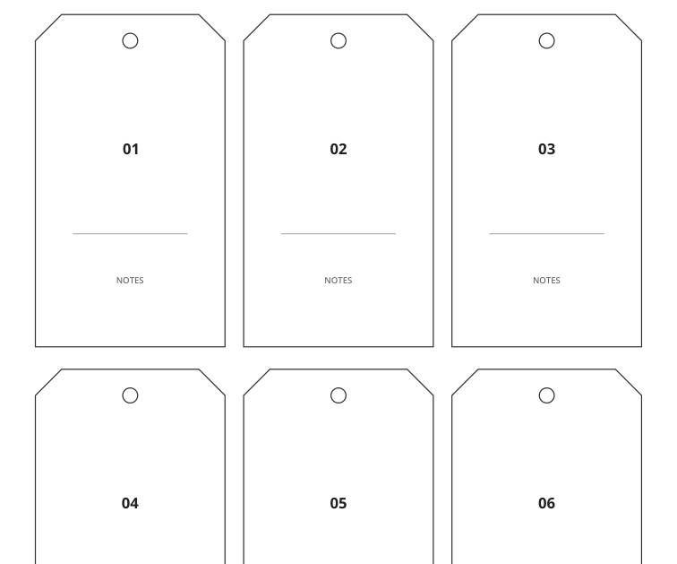 Preview of Advent package number tags