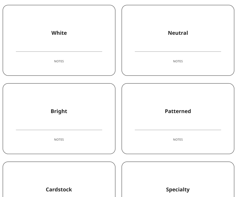Preview of Paper offcut storage labels