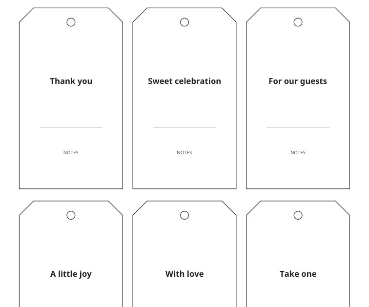 Preview of Baby shower favor tags