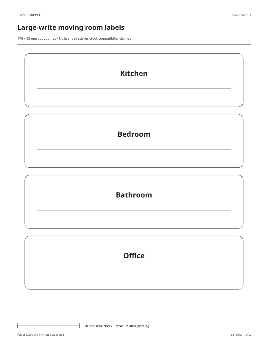Preview of Large-write moving room labels