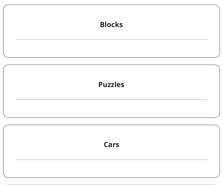 Preview of Large-write toy category labels