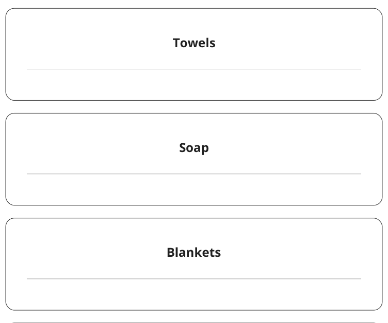 Preview of Large-write guest supply labels