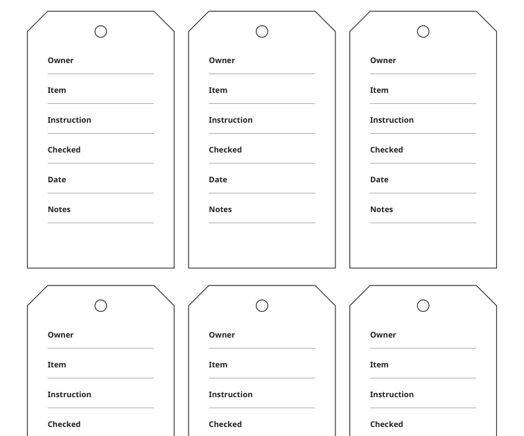 Preview of Laundry sorting reminder tags
