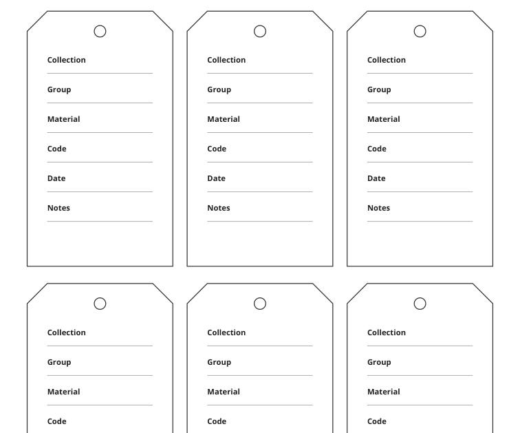 Preview of Ring-bound swatch divider tags
